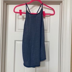 Lululemon flowy tank.  Heather blue
